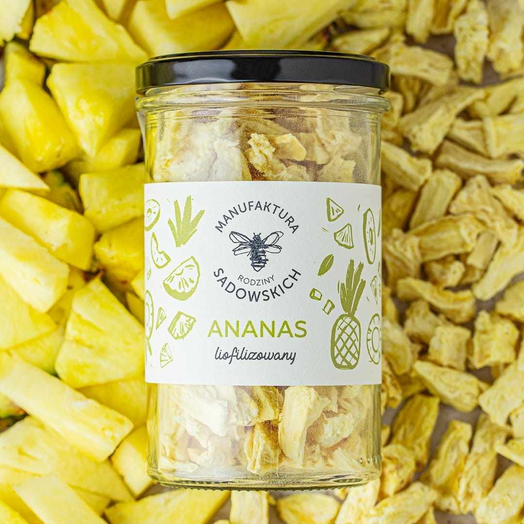Sadowski Bee Gardens Freeze - dried pineapple 75g - Sadowski Bee Gardens - Vesa Beauty