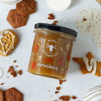 Sadowski Bee Gardens Gingerbread honey 430g - Pasieki Sadowskich - Vesa Beauty