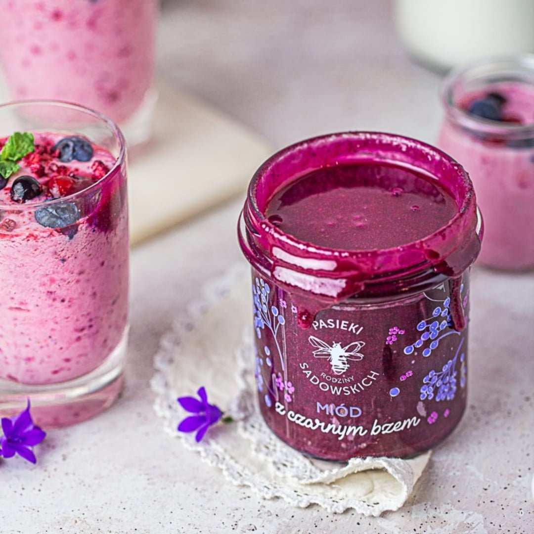 Sadowski Bee Gardens Honey with elderberry 430g (shipping from 28.05) - Pasieki Sadowskich - Vesa Beauty