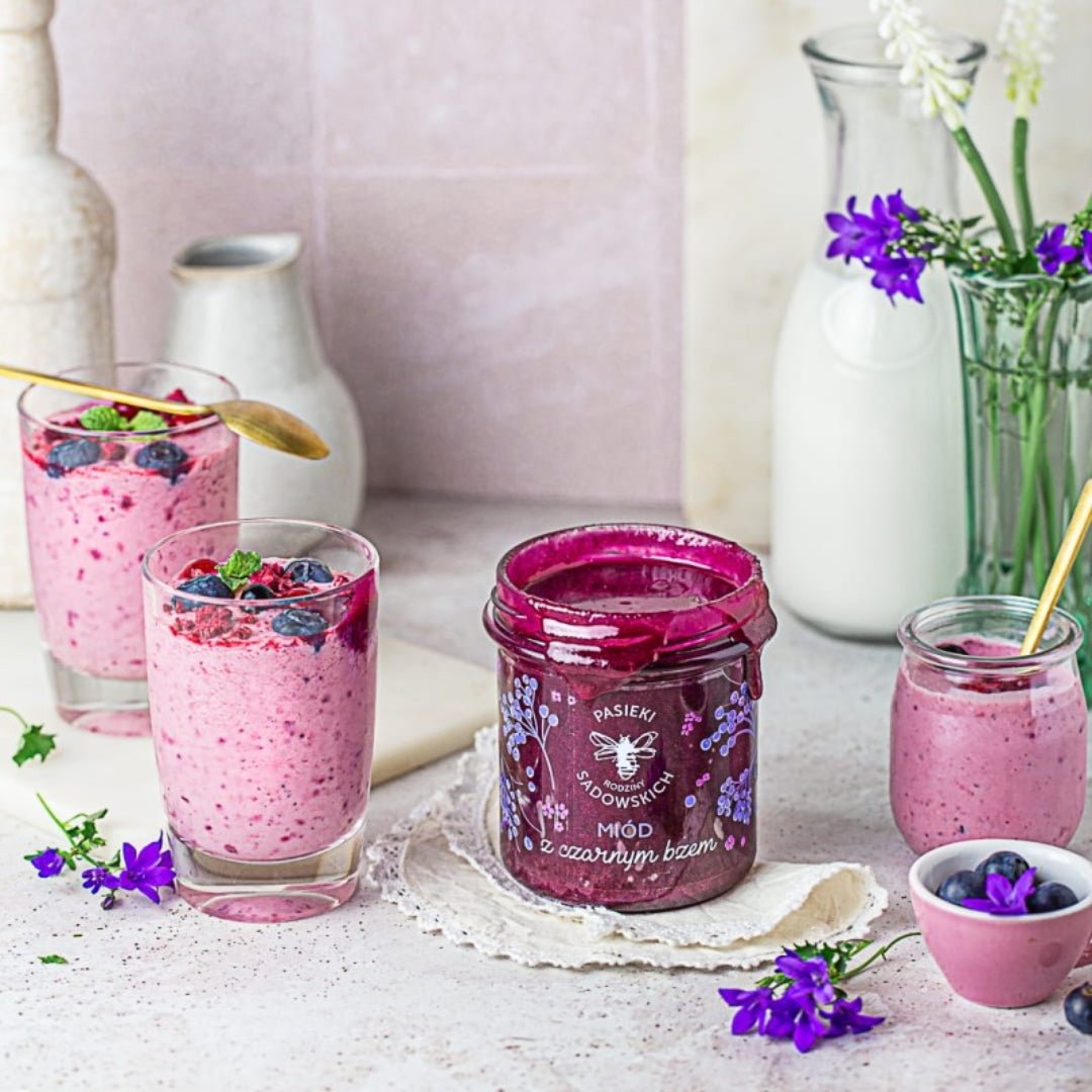 Sadowski Bee Gardens Honey with elderberry 430g (shipping from 28.05) - Pasieki Sadowskich - Vesa Beauty