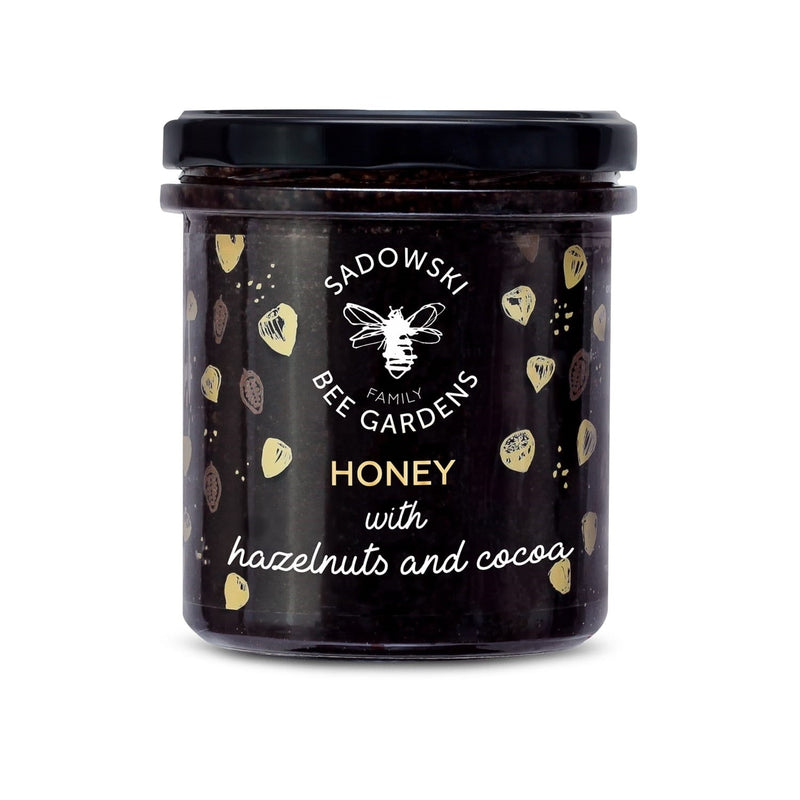 Sadowski Bee Gardens Honey with Hazelnuts and Cocoa 410g - Pasieki Sadowskich - Vesa Beauty