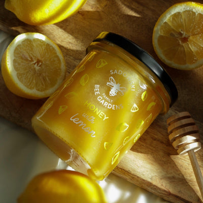 Sadowski Bee Gardens Honey with Lemon 430g - Pasieki Sadowskich - Vesa Beauty