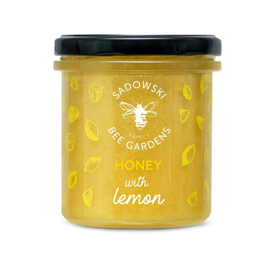 Sadowski Bee Gardens Honey with Lemon 430g - Pasieki Sadowskich - Vesa Beauty
