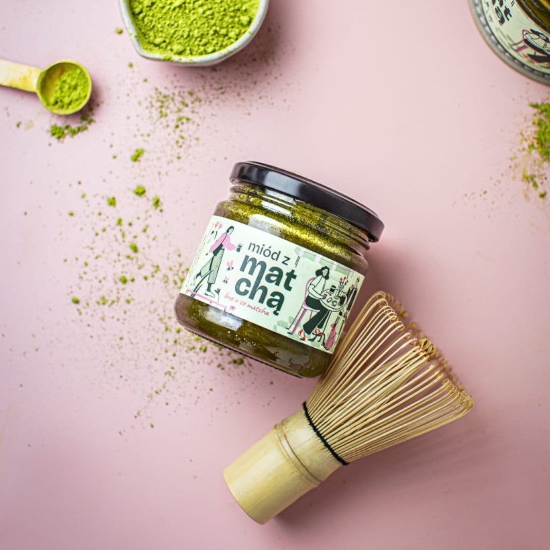 Sadowski Bee Gardens Honey with matcha 240g (shipping from 28.05) - Pasieki Sadowskich - Vesa Beauty