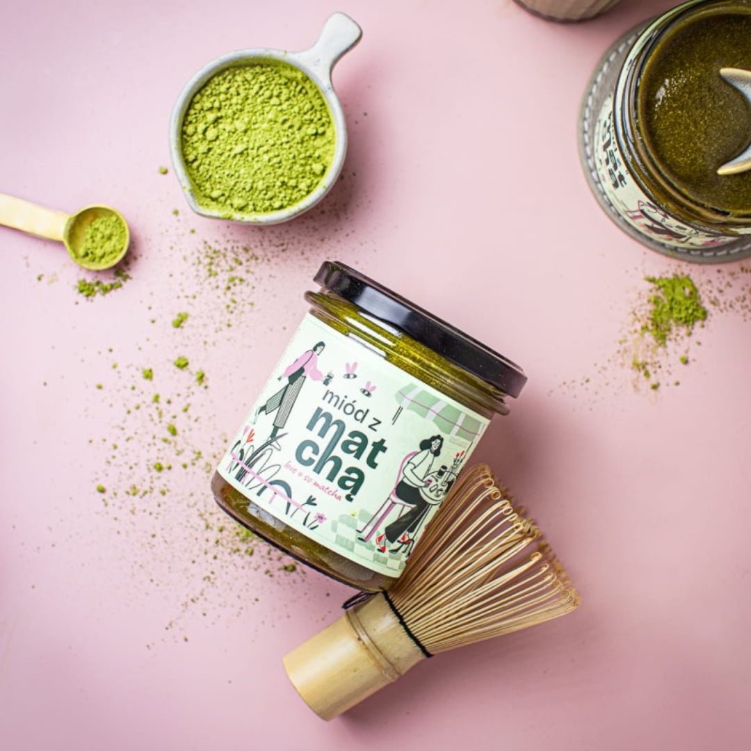Sadowski Bee Gardens Honey with matcha 430g (shipping from 28.05) - Pasieki Sadowskich - Vesa Beauty