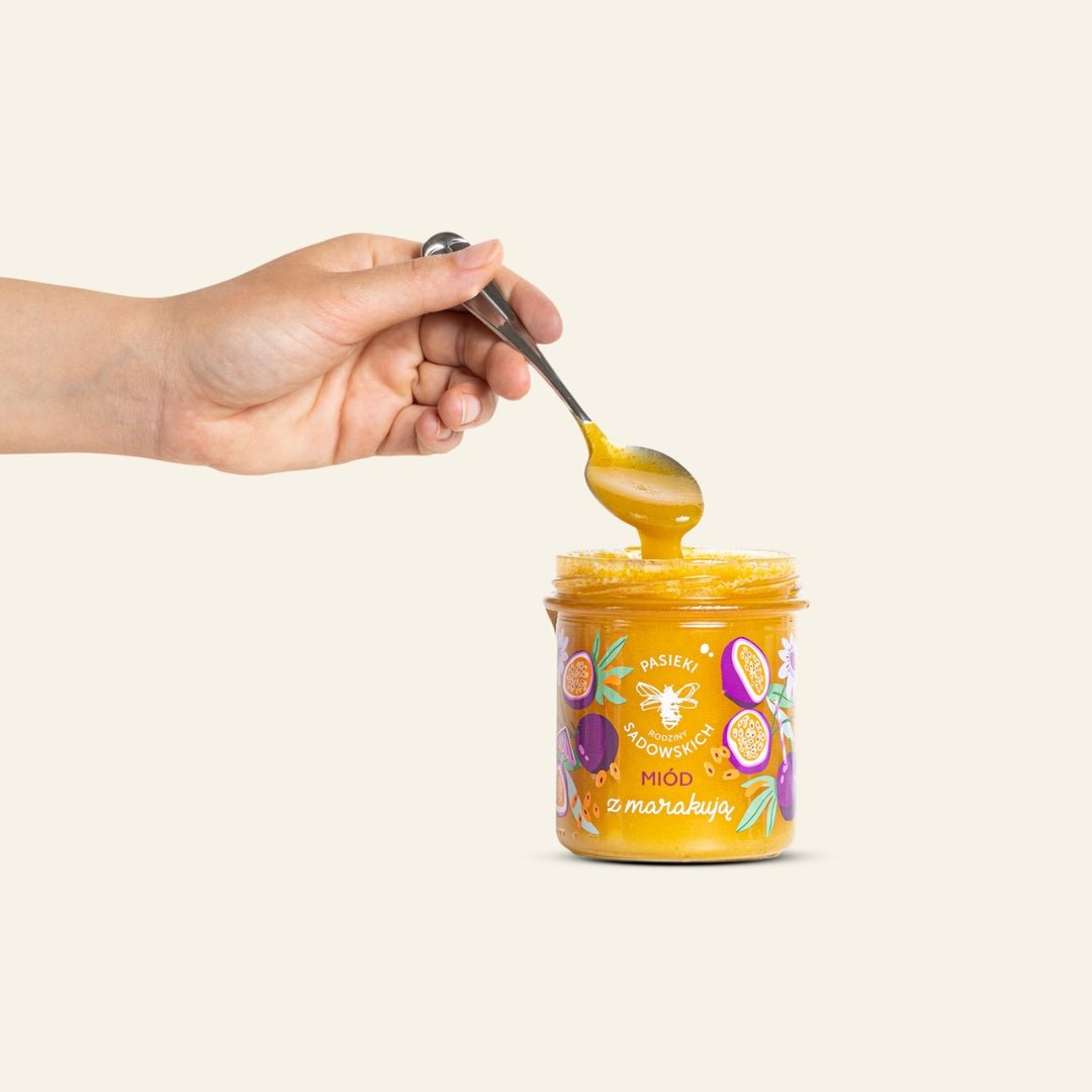 Sadowski Bee Gardens Honey with passion fruit 430g - Sadowski Bee Gardens - Vesa Beauty