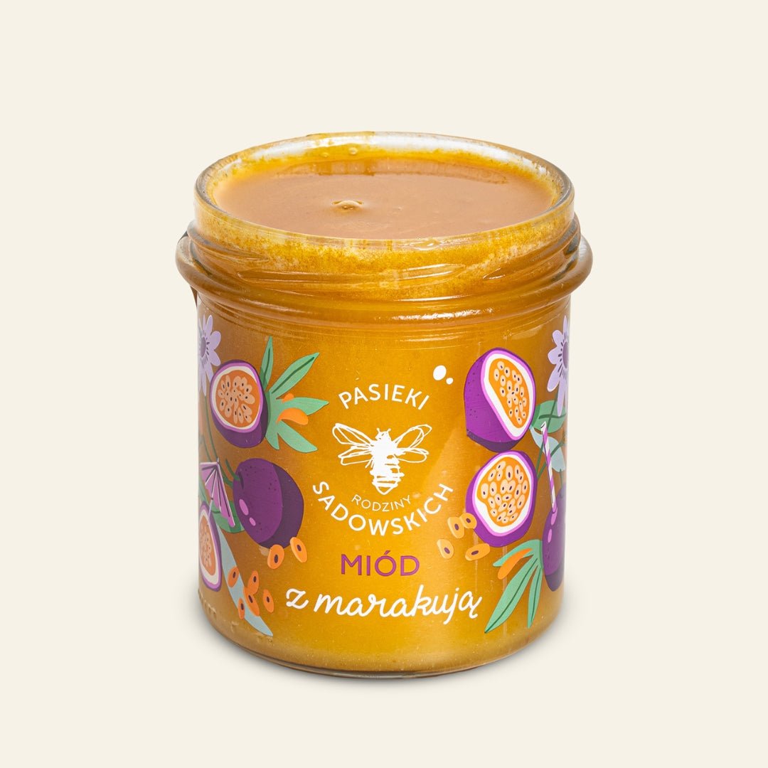 Sadowski Bee Gardens Honey with passion fruit 430g - Sadowski Bee Gardens - Vesa Beauty
