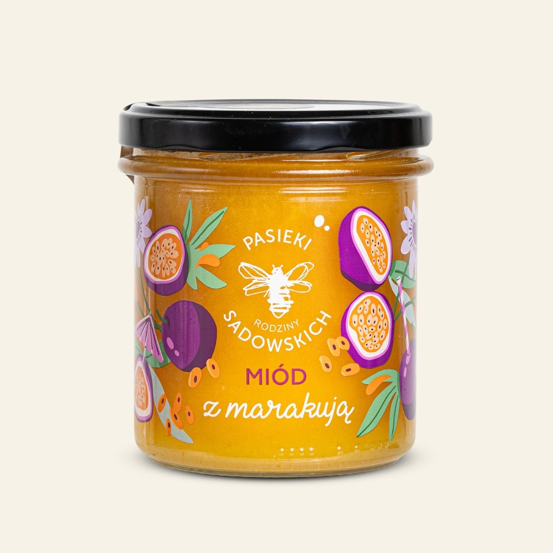 Sadowski Bee Gardens Honey with passion fruit 430g - Sadowski Bee Gardens - Vesa Beauty