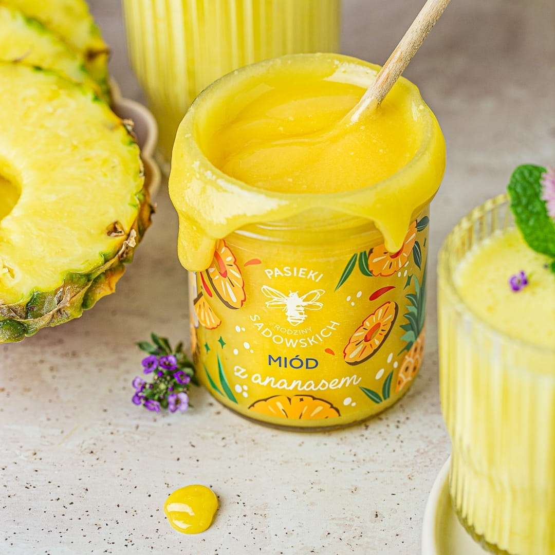 Natural Cosmetics Sadowski Bee Gardens Honey with pineapple 430g
