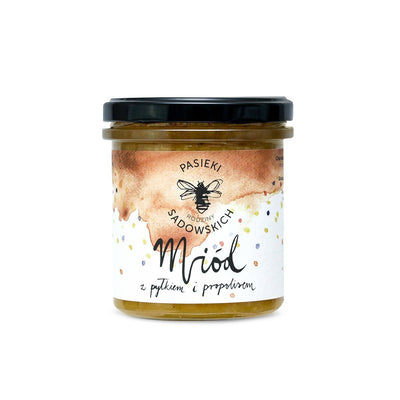 Sadowski Bee Gardens Honey with Pollen and Propolis 430g - Pasieki Sadowskich - Vesa Beauty
