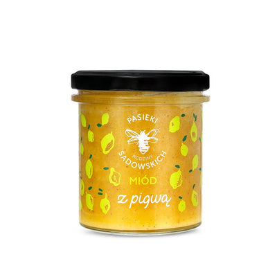Sadowski Bee Gardens ﻿﻿Honey with quince 430g - Pasieki Sadowskich - Vesa Beauty