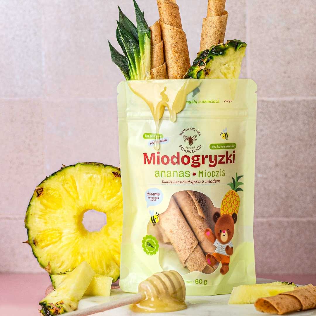 Sadowski Bee Gardens HoneyBites Fruit Rolls - Pineapple 60g - Sadowski Bee Gardens - Vesa Beauty