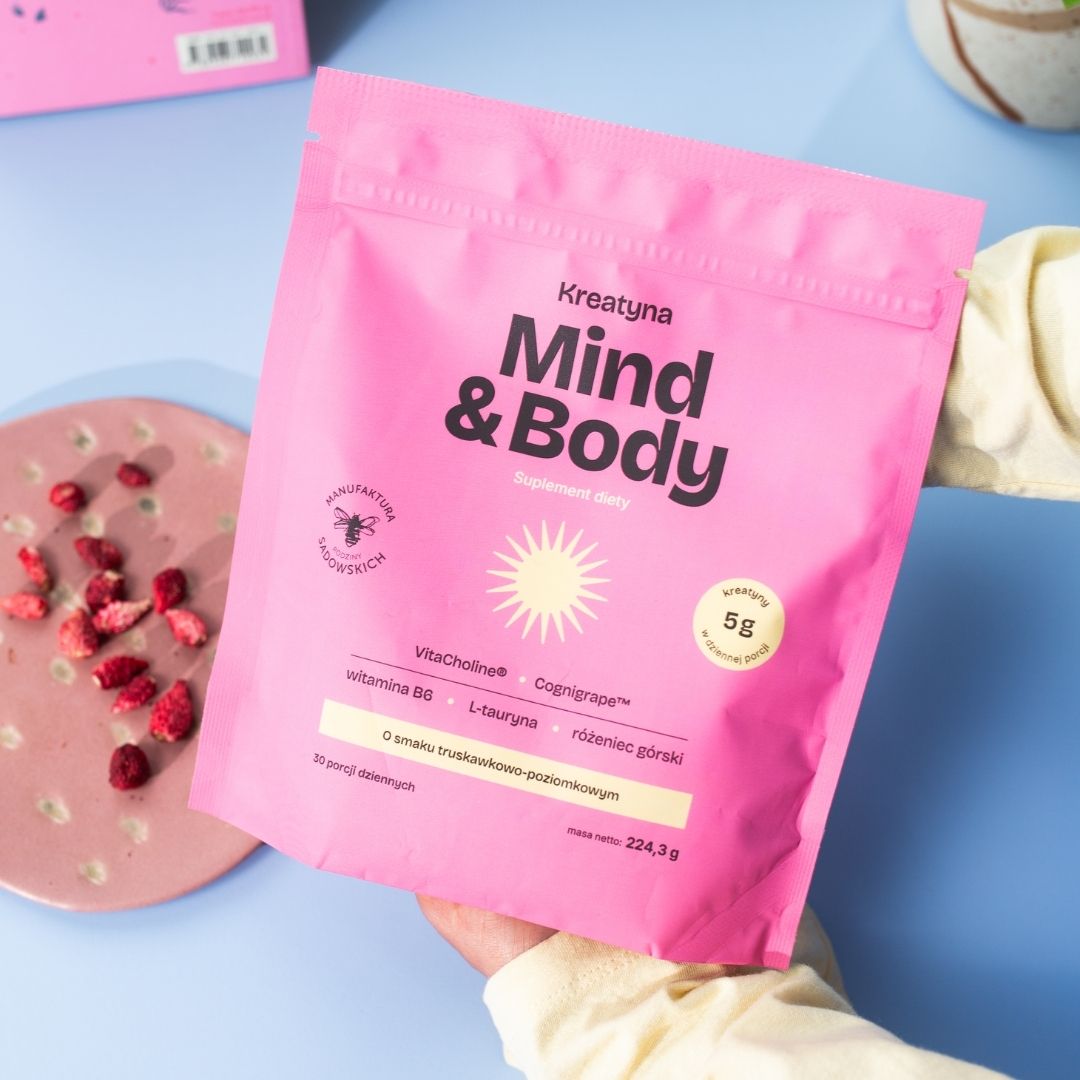 Sadowski Bee Gardens MIND &amp; BODY Creatine - strawberry &amp; wild strawberry flavour 224,3g - Sadowski Bee Gardens - Vesa Beauty