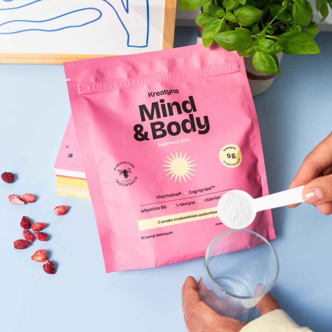 Sadowski Bee Gardens MIND &amp; BODY Creatine - strawberry &amp; wild strawberry flavour 224,3g - Sadowski Bee Gardens - Vesa Beauty