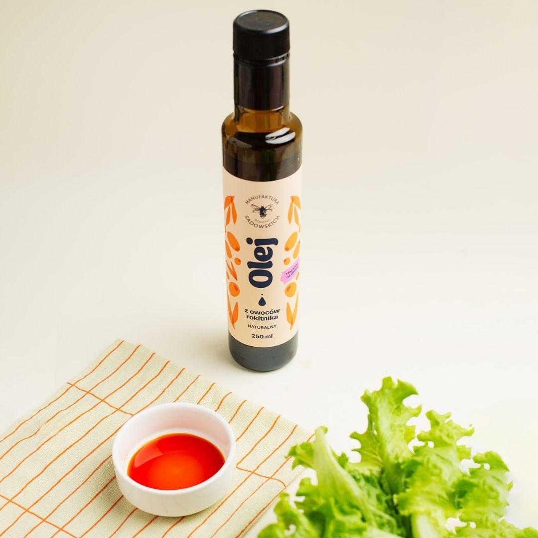 Sea buckthorn Oil 250ml - Sadowski Bee Gardens - Vesa Beauty