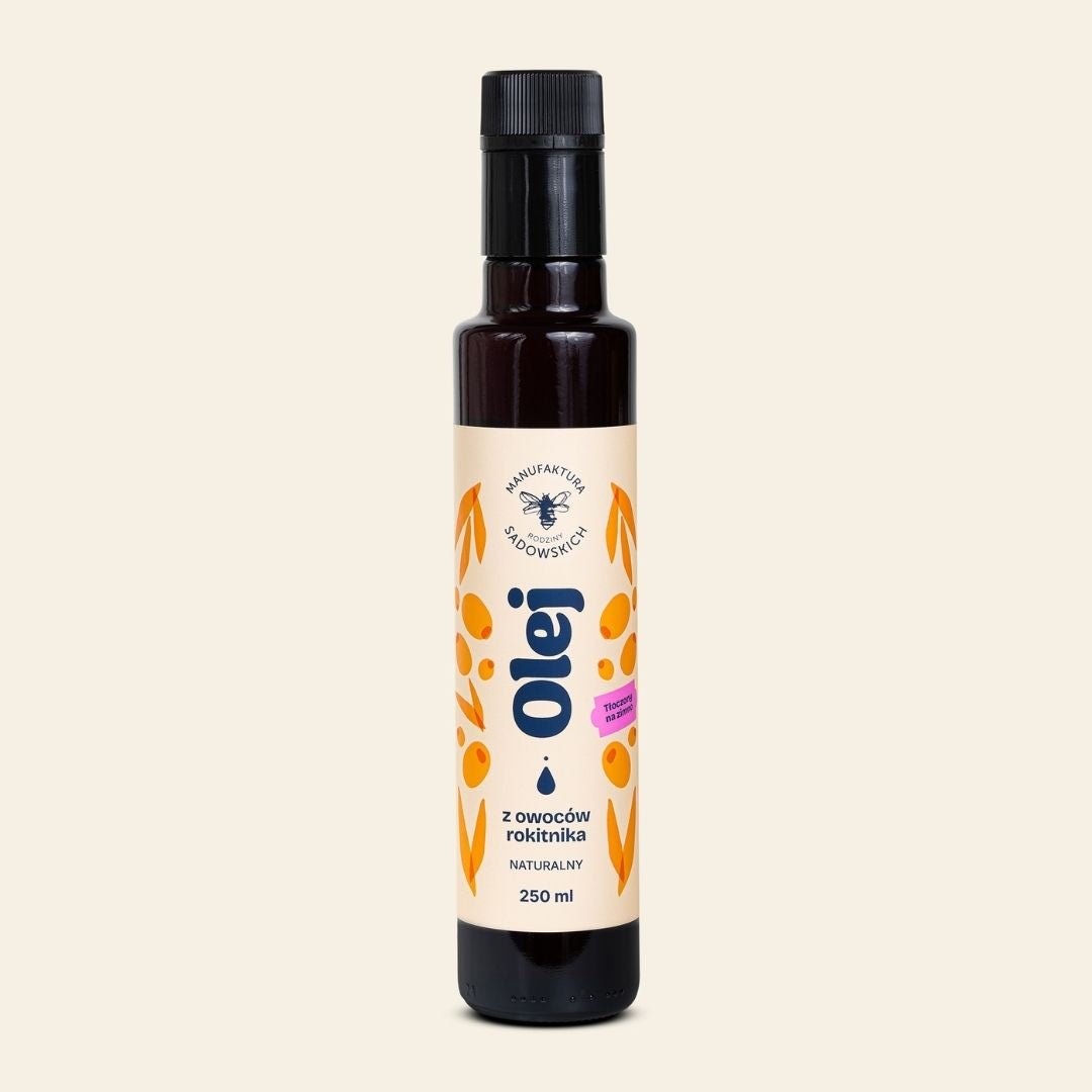 Sea buckthorn Oil 250ml - Sadowski Bee Gardens - Vesa Beauty