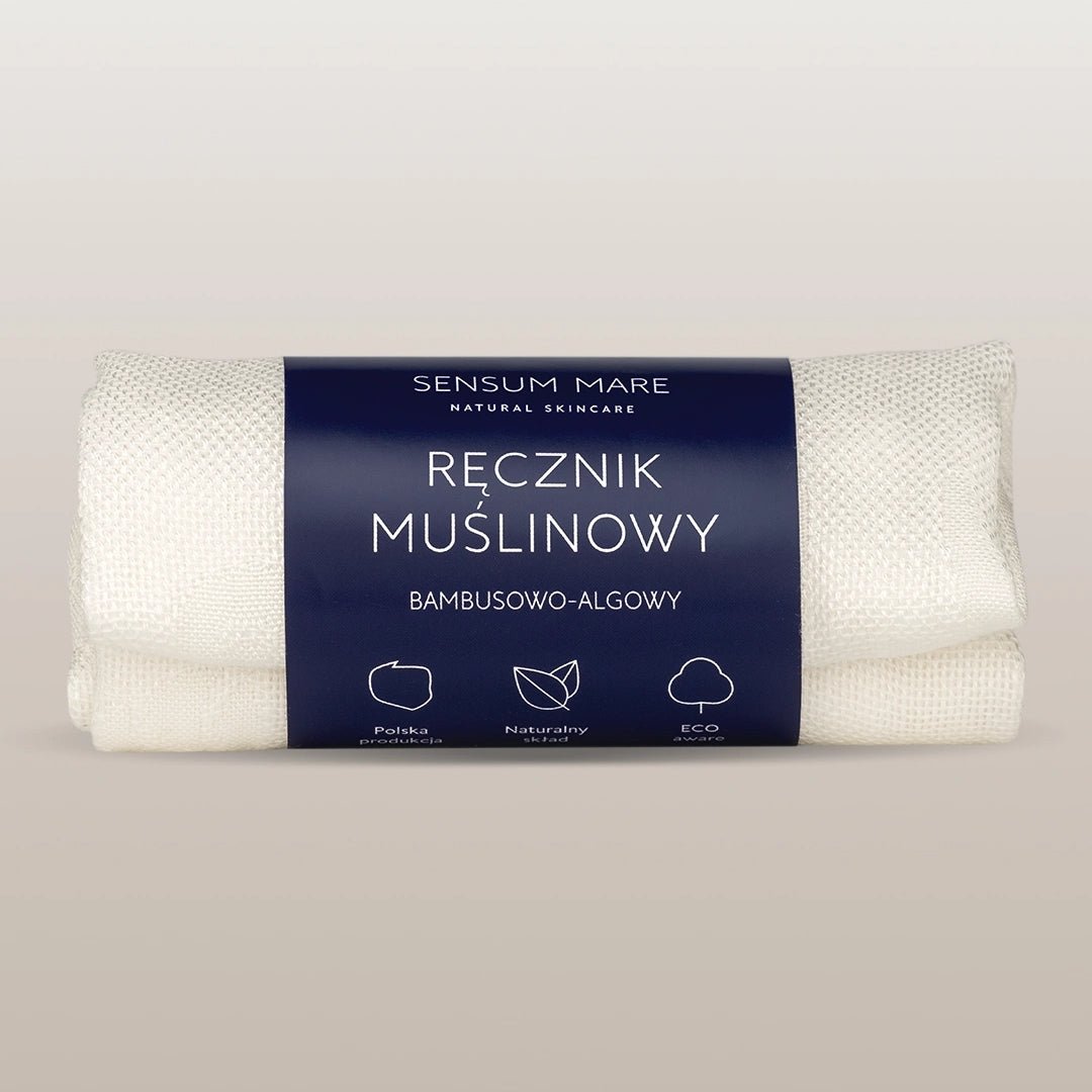 Sensum Mare ALGOPURE Muslin Face Towel bamboo - algae - Sensum Mare - Vesa Beauty