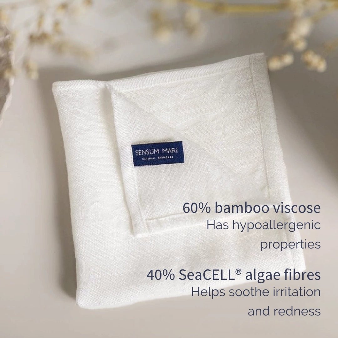 Sensum Mare ALGOPURE Muslin Face Towel bamboo - algae - Sensum Mare - Vesa Beauty
