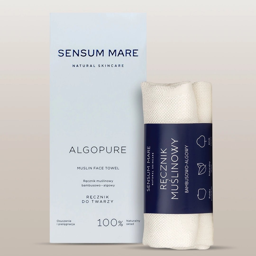 Sensum Mare ALGOPURE Muslin Face Towel bamboo - algae - Sensum Mare - Vesa Beauty