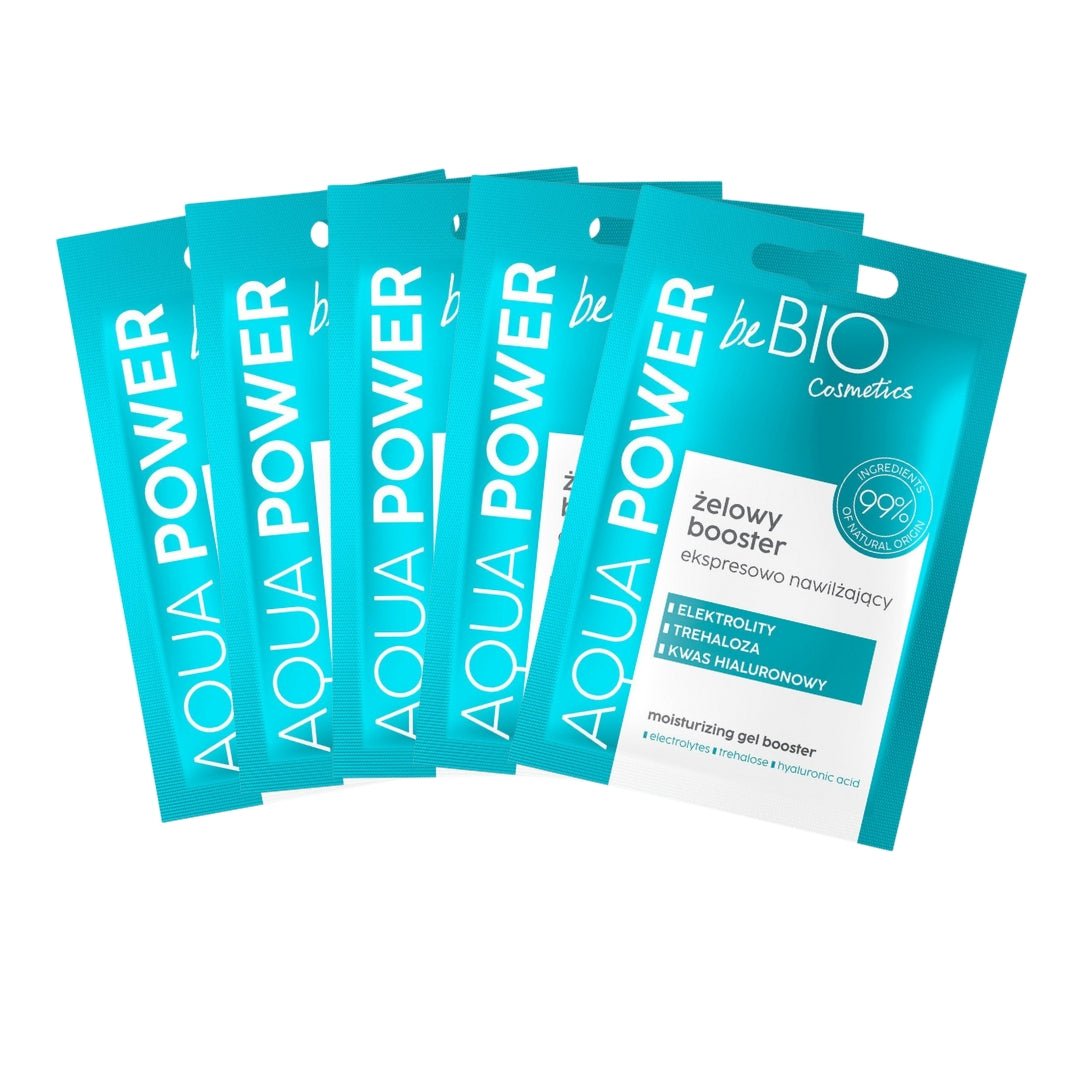 SET 4+1 FREE - Aqua Power - Moisturizing Gel Booster 10ml - beBIO Ewa Chodakowska - Vesa Beauty