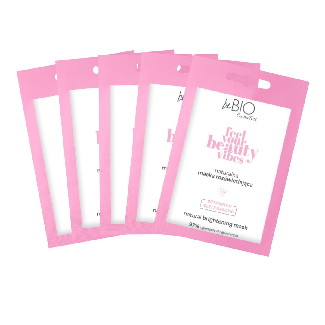 SET 4+1 FREE - Feel Your Beauty Vibes - Natural Brightening Mask 10ml - beBIO Ewa Chodakowska - Vesa Beauty