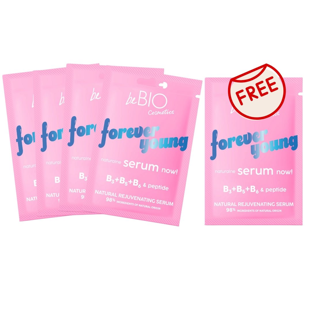 SET 4+1 FREE - FOREVER YOUNG Natural Rejuvenatng Serum NOW! 8ml - beBIO Ewa Chodakowska - Vesa Beauty