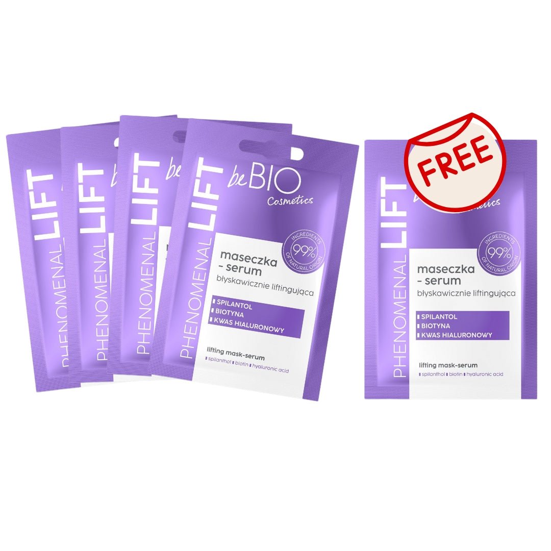 SET 4+1 FREE - Phenomenal Lift - Lifting Mask - Serum 10ml - beBIO Ewa Chodakowska - Vesa Beauty