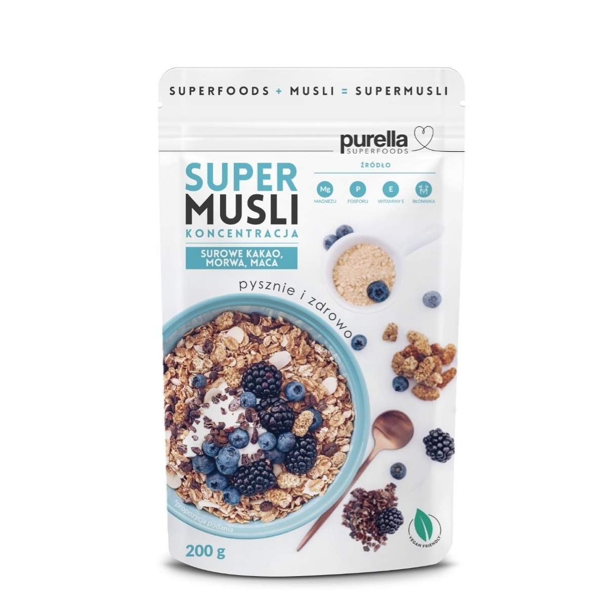 Super Muesli Focus 200g - Purella Superfoods - Vesa Beauty