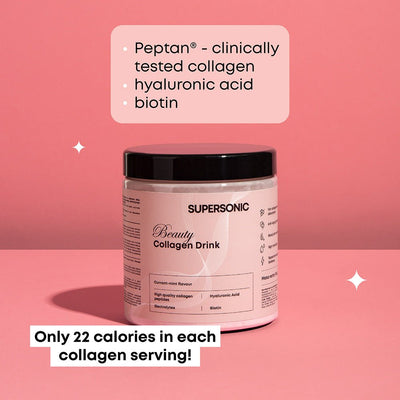 SUPERSONIC Collagen Beauty Drink - Currant - mint flavour 185g - SUPERSONIC - Vesa Beauty