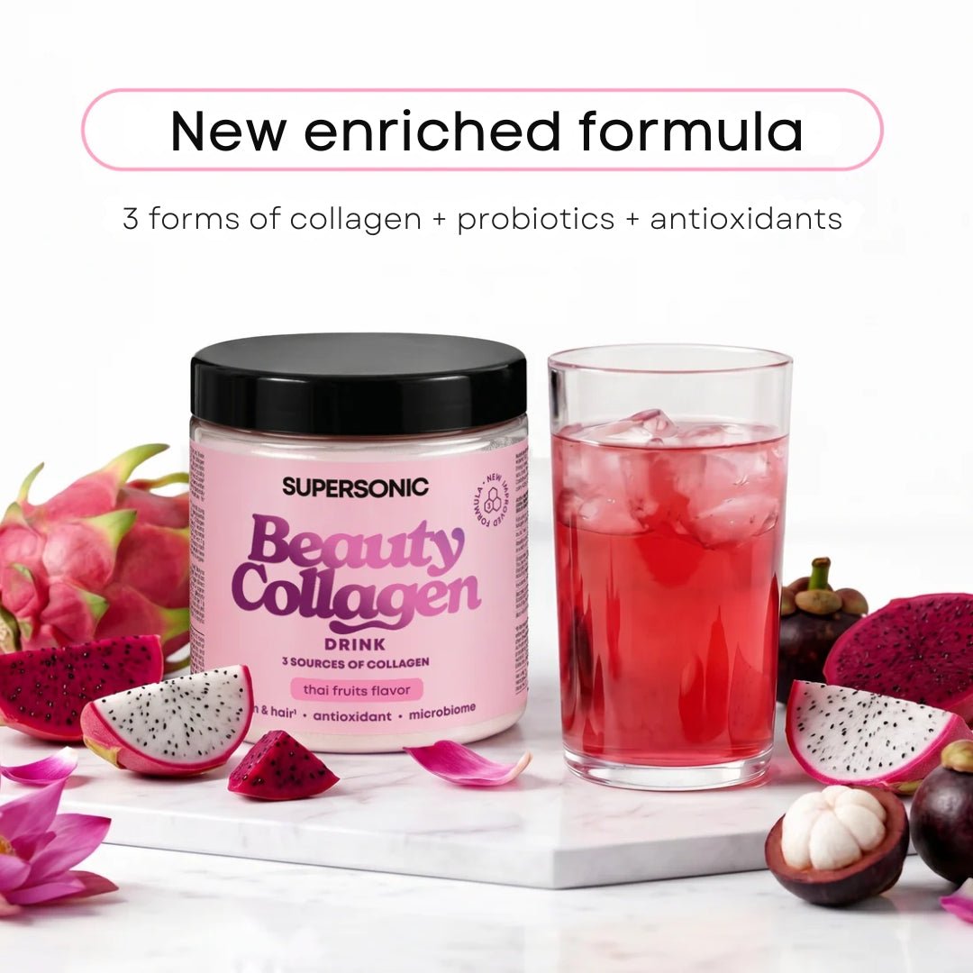 SUPERSONIC Collagen Beauty Drink - Thai fruits flavour 175g - SUPERSONIC - Vesa Beauty
