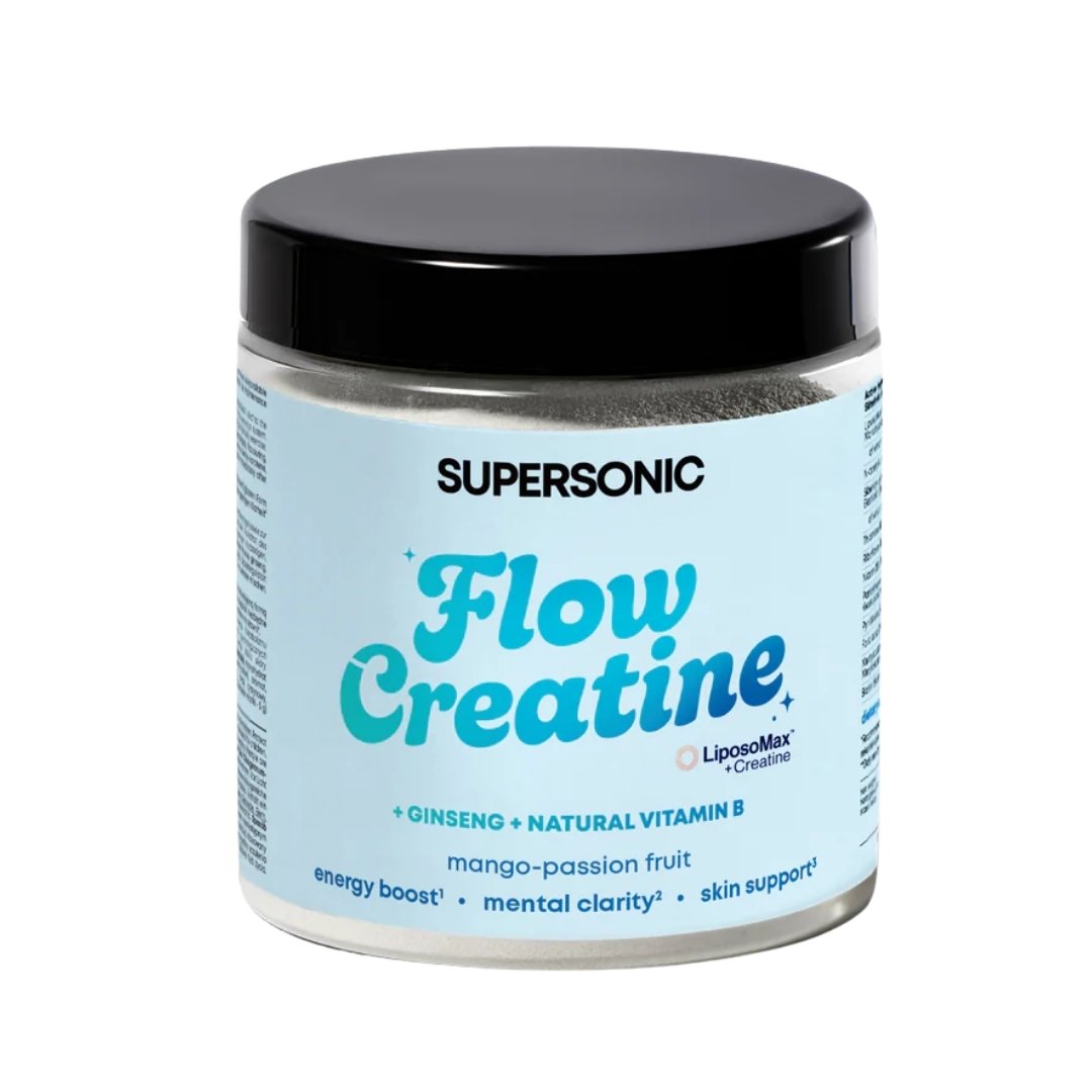 Natural Cosmetics SUPERSONIC Flow Creatine +Ginseng +Natural Vitamin B - Mango-Passion Fruit 150g