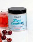 SUPERSONIC Flow Creatine +Ginseng +Natural Vitamin B - Strawberry-Cherry 150g - SUPERSONIC - Vesa Beauty