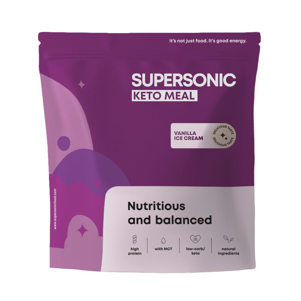 SUPERSONIC Keto Meal - Big Pack - Vanilla Ice Cream 800g - SUPERSONIC - Vesa Beauty