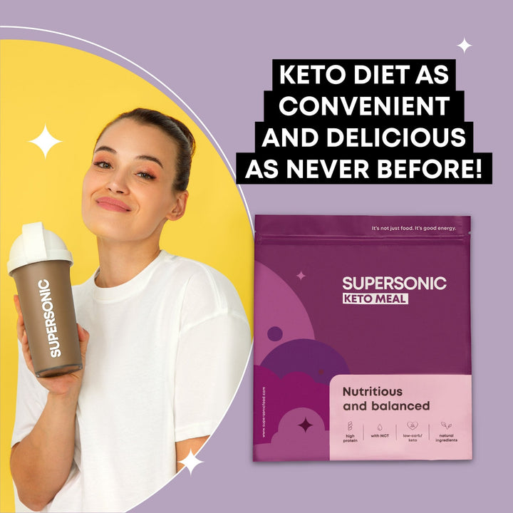 SUPERSONIC Keto Meal - Big Pack - Vanilla Ice Cream 800g - SUPERSONIC - Vesa Beauty