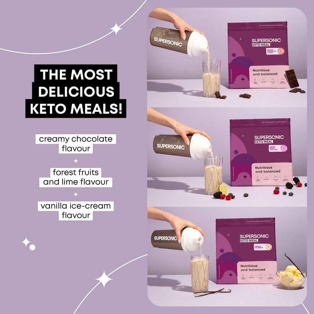 SUPERSONIC Keto Meal - Big Pack - Vanilla Ice Cream 800g - SUPERSONIC - Vesa Beauty