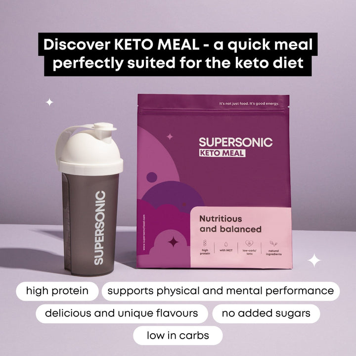 SUPERSONIC Keto Meal - Big Pack - Vanilla Ice Cream 800g - SUPERSONIC - Vesa Beauty