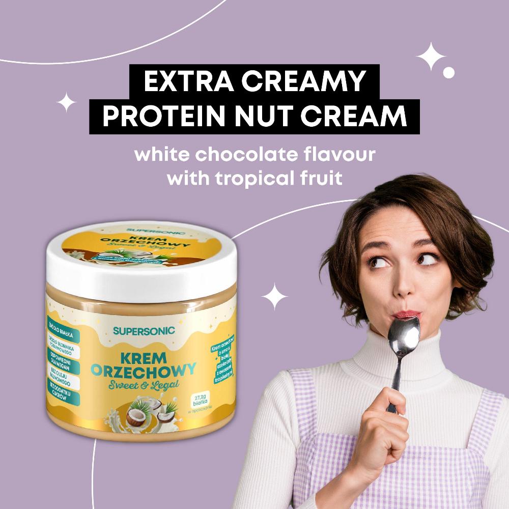 SUPERSONIC Nut Spread with flavour of White Chocolate with Tropical Fruit 160g - SUPERSONIC - Vesa Beauty