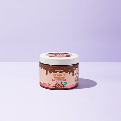 SUPERSONIC Peanut Spread with Velvety Chocolate flavour with Hazelnut hint KETO 500g - SUPERSONIC - Vesa Beauty