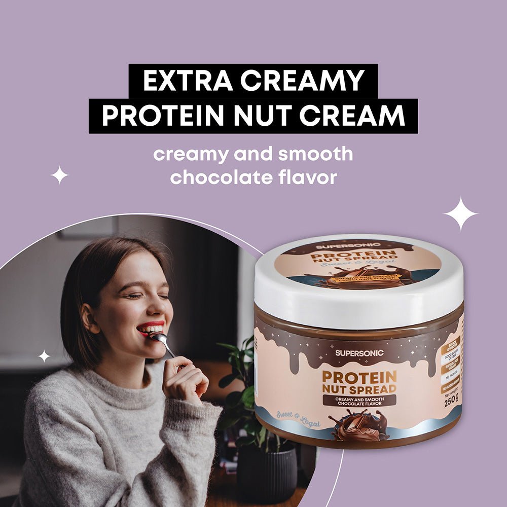 SUPERSONIC Protein Nut Spread with Creamy & Smooth Chocolate Flavour 250g - SUPERSONIC - Vesa Beauty