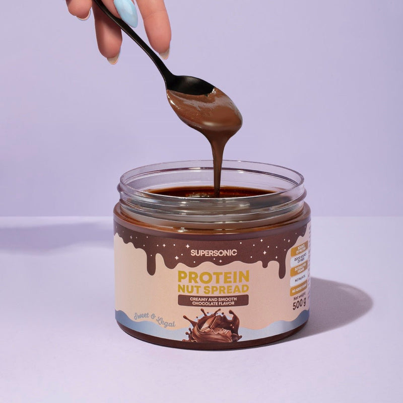 SUPERSONIC Protein Nut Spread with Creamy & Smooth Chocolate Flavour 500g - SUPERSONIC - Vesa Beauty