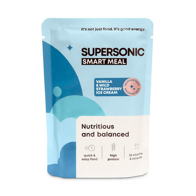 SUPERSONIC Smart Meal - Vanilla & Wild Strawberry Ice Cream 100g - SUPERSONIC - Vesa Beauty