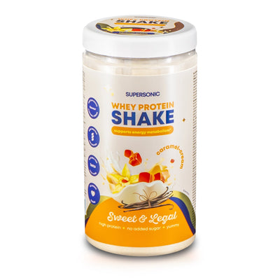SUPERSONIC Whey Protein SHAKE supports energy metabolism - Caramel-Cream KETO 560g - SUPERSONIC - Vesa Beauty