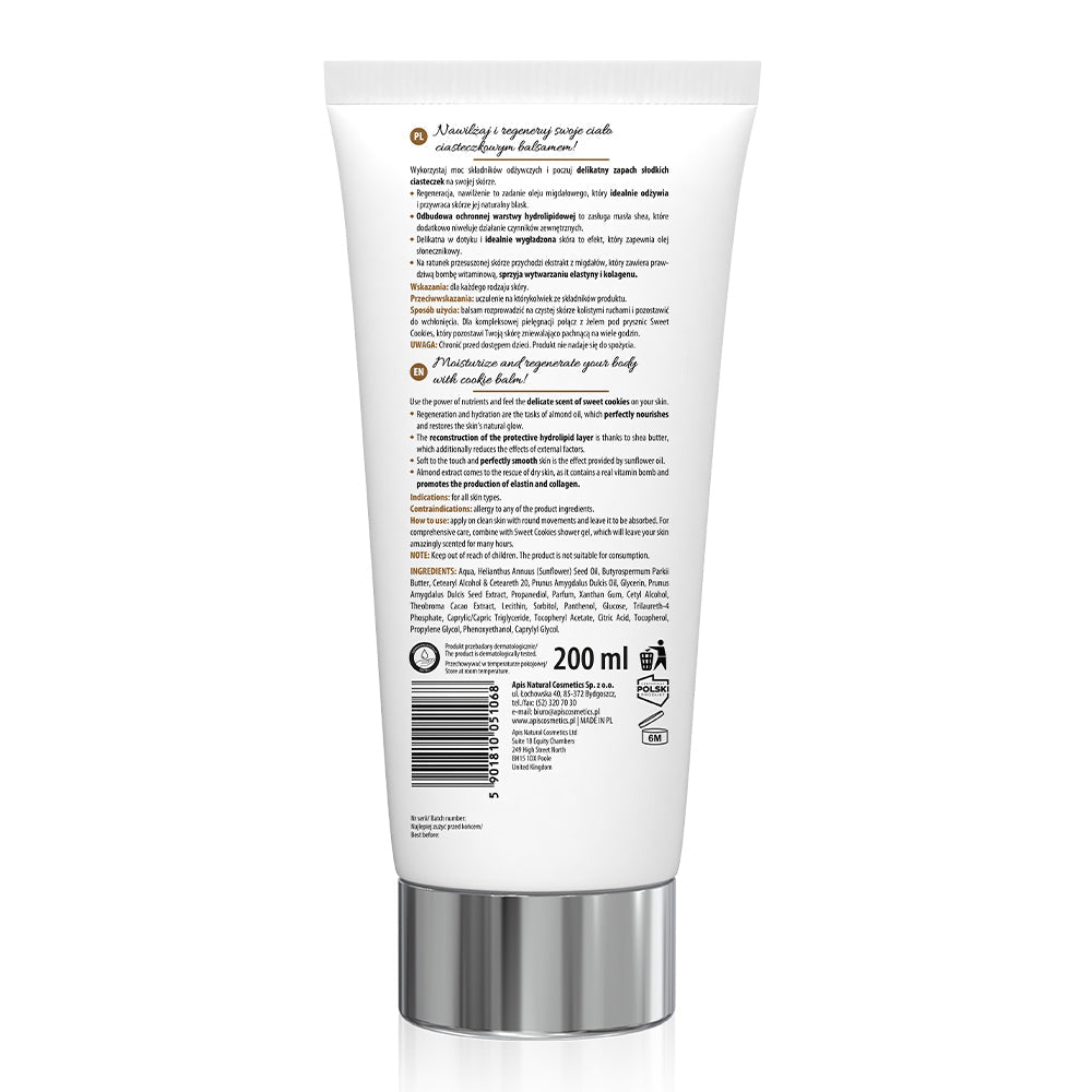 SWEET COOKIES Body Balm 200ml - APIS - Vesa Beauty