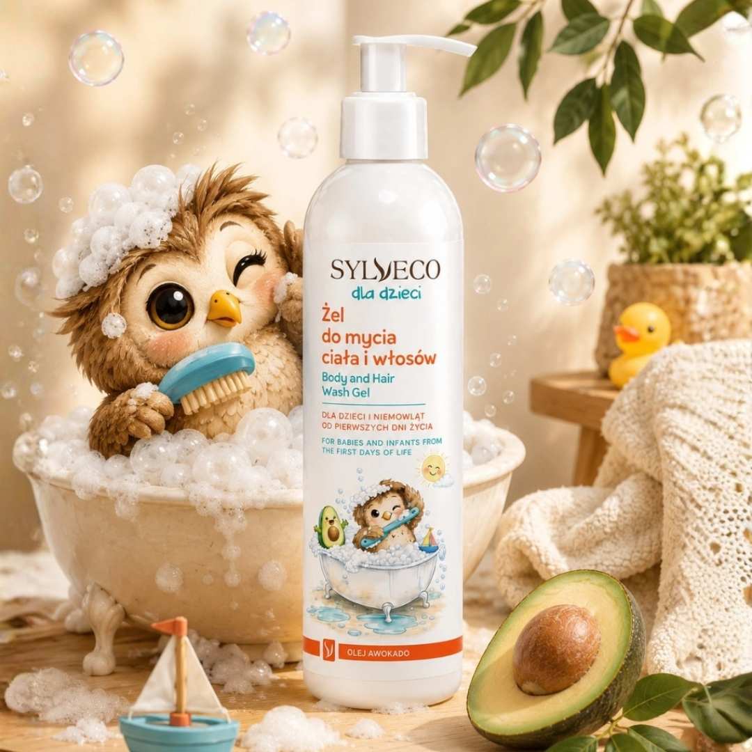 Sylveco For Baby. Body & Hair Wash Gel AVOCADO OIL 300ml - Sylveco - Vesa Beauty