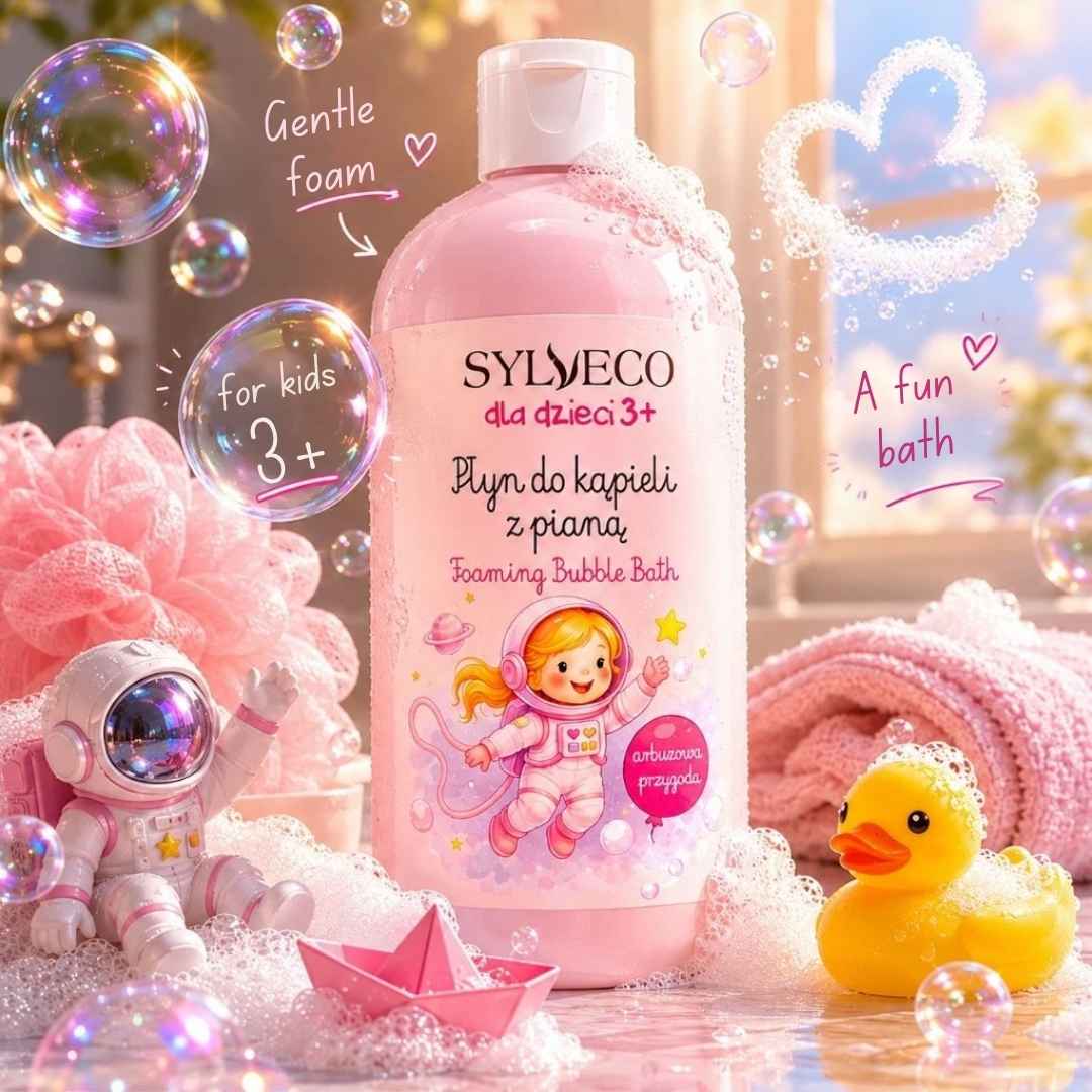 Dla dzieci 3+ Płyn do kąpieli z pianą - Arbuzowa Przygoda 500ml