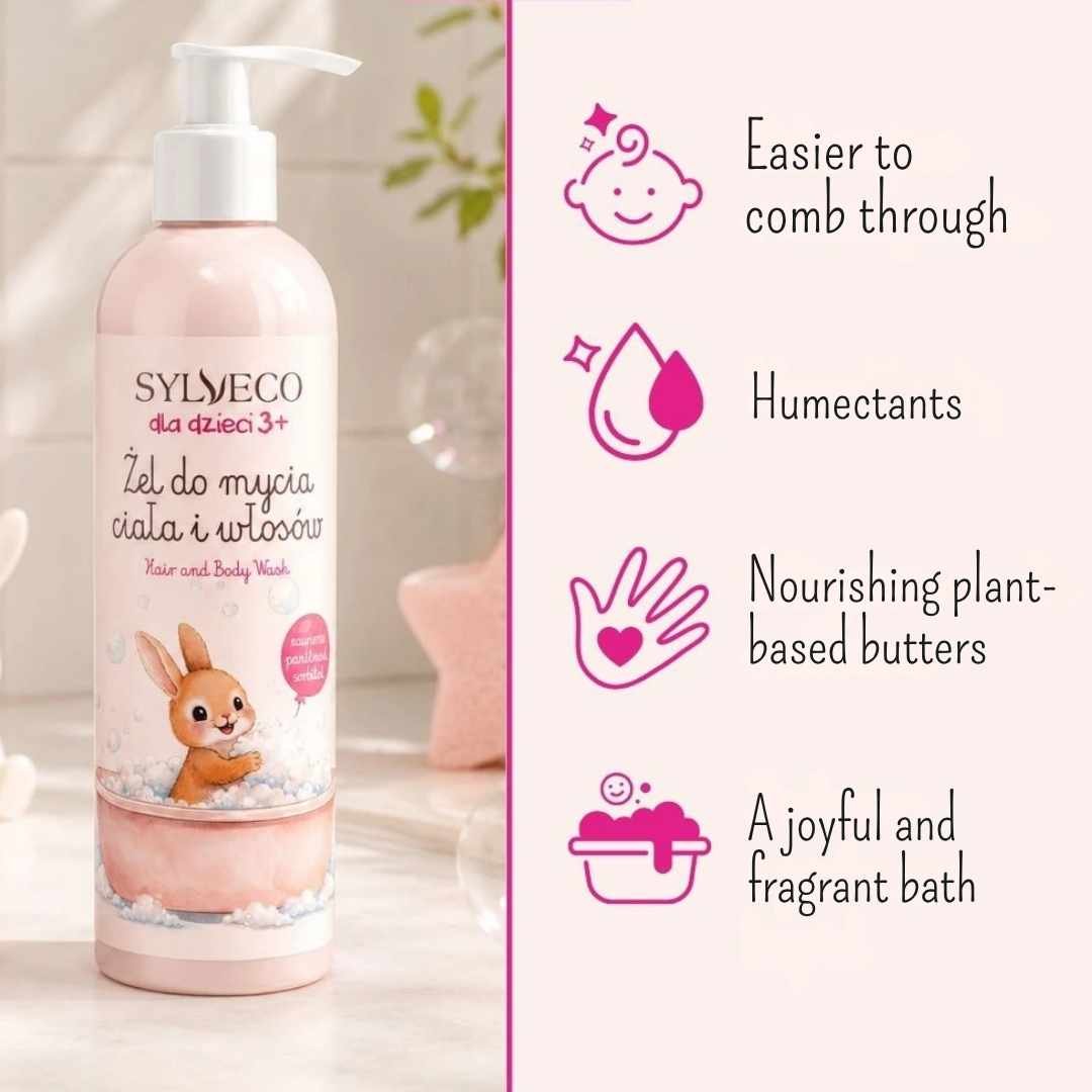 Sylveco For Kids 3+ Hair & Body Wash - Watermelon 300ml - Sylveco - Vesa Beauty