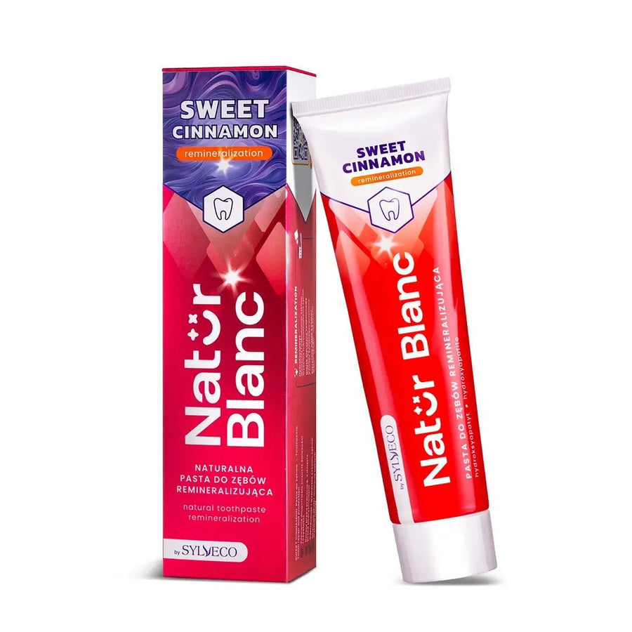 Sylveco Natur Blanc - Natural Toothpaste Remineralization SWEET CINNAMON 100ml - Sylveco - Vesa Beauty