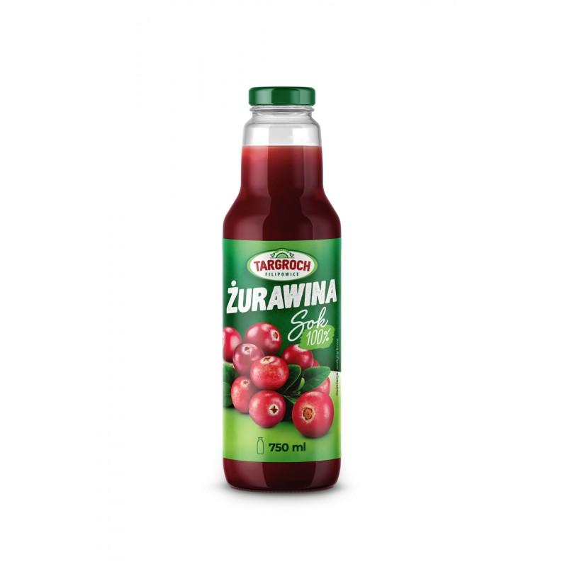 TARGROCH Cranberry juice 100% 750ml - TARGROCH - Vesa Beauty