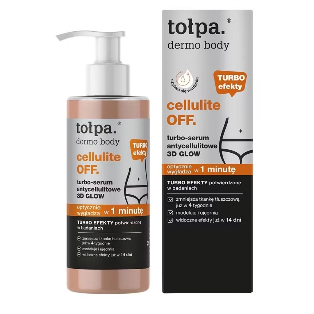 Tołpa dermo body cellulite OFF. Turbo Anti - cellulite Serum 3D Glow 250ml - Tołpa - Vesa Beauty
