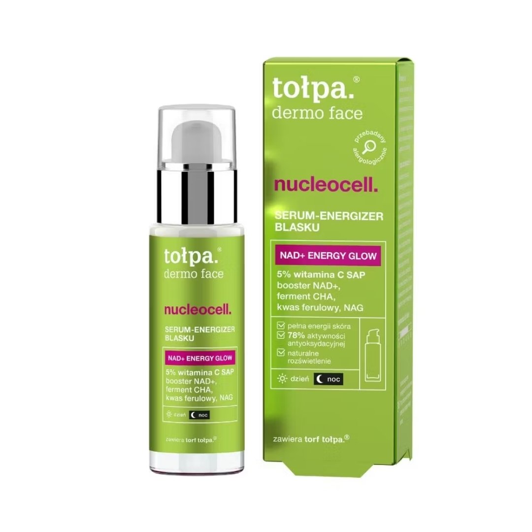 Natural Cosmetics Tołpa dermo face nucleocell. Radiance Energiser Serum day & night 30ml